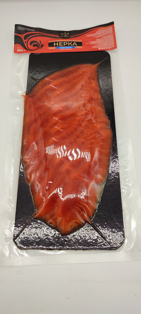 Фото Sockeye salmon fillet, low salt, sliced ​​200g