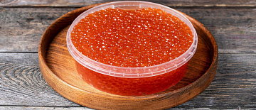 Фото Frozen pink salmon caviar (250 grams)