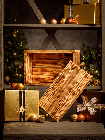 Фото Gift wrap - wooden box