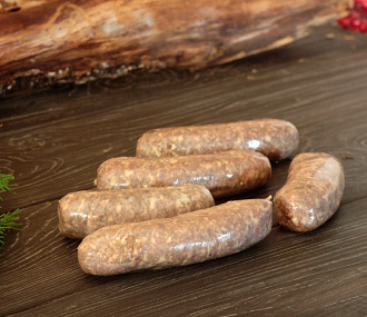 Roe deer sausages for frying