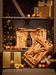Превью Gift wrap - wooden box VIP