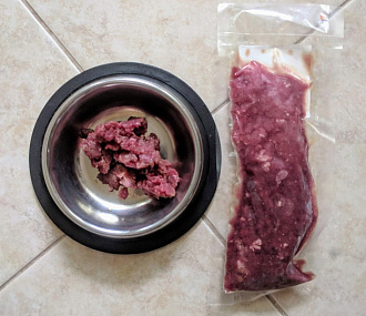 Roe deer meat for cats