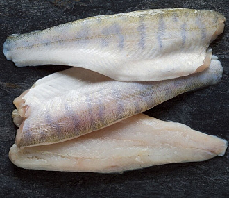 Pike perch fillet on the bone