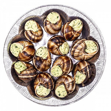 Фото Snails with emerald sauce