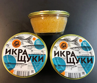 Pike caviar pasteurized salted in a can 112g