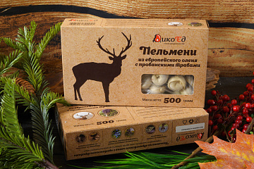 Фото European deer's dumplings with herbs of provence