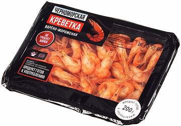 Фото Black Sea shrimp with head in shell w/m 200g