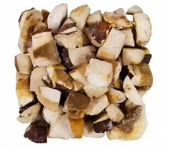  White mushrooms cut into cubes, frozen (8 kg box)
