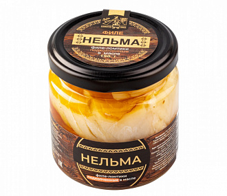 Nelma fillet slices smoked in oil 190g