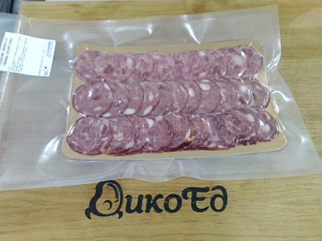 Фото Semi-smoked elk sausage (sliced) 