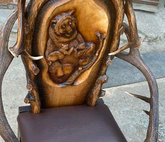 Deer antler chair
