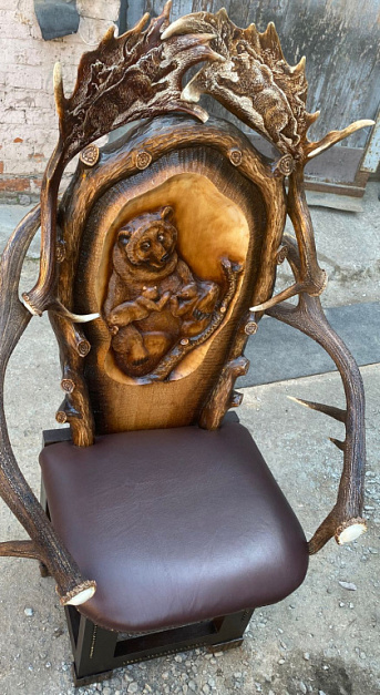 Фото Deer antler chair