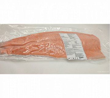 Фото Salmon fillet s / m on the skin in / at trim D 1-1.5 kg