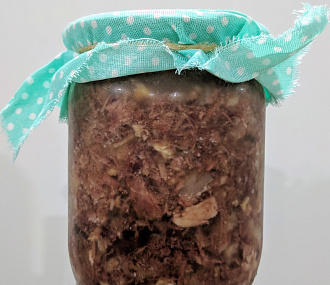 Jellied meat of wild boar and roe