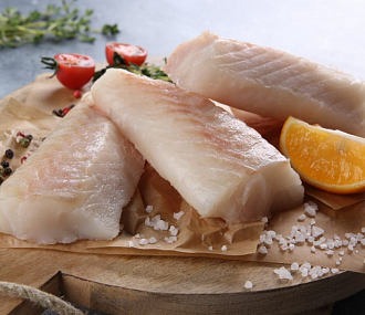Portioned cod fillet Loyn 200-400 (without skin, without bone)