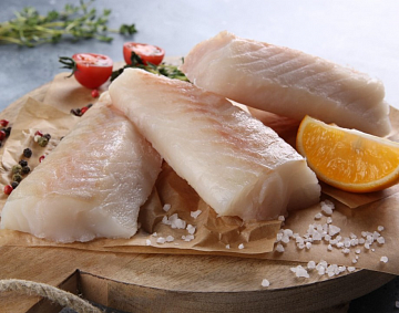 Фото Portioned cod fillet Loyn 200-400 (without skin, without bone)