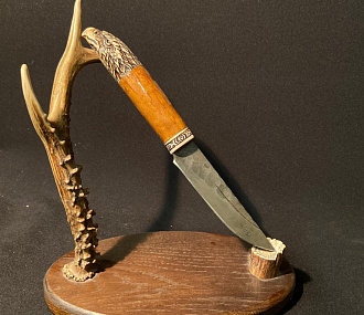 Roe deer horn knife holder