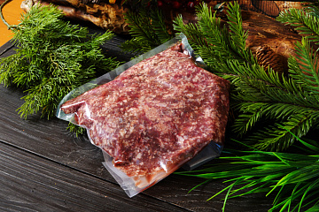 Фото Minced reindeer meat (with the addition of boar lard 20%)