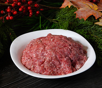 Minced beaver meat 
