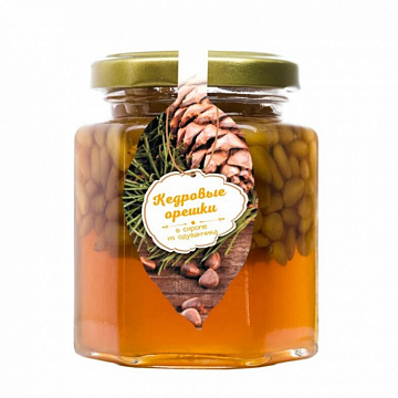 Фото Pine nut in dandelion syrup