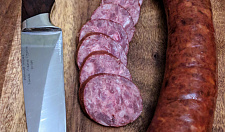 Preview Semi-smoked elk sausage with wild boar