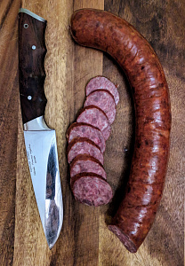 Превью Semi-smoked elk sausage with wild boar
